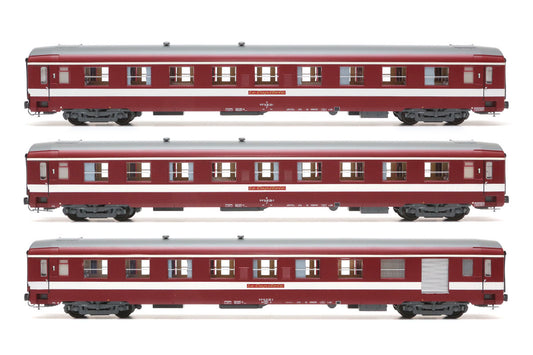 REE MODELES 1:87 Three UIC "LE CAPITOLE" Ep.IV. (with lights) item VB-119