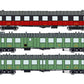 REE MODELES 1:87 set of 3x OCEM RA Short Wheelbase carriages - item VB-264