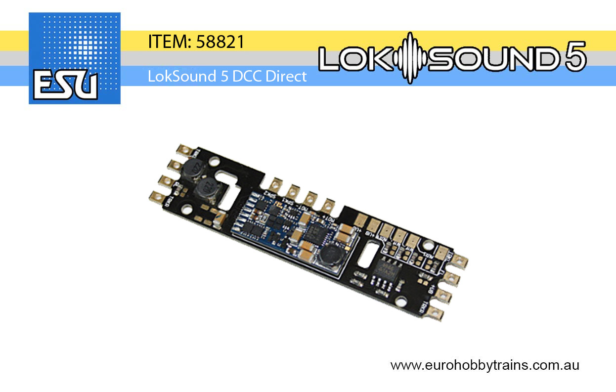 ESU LokSound 5 DCC Direct blank decoder for HO and O gauge - item 58821